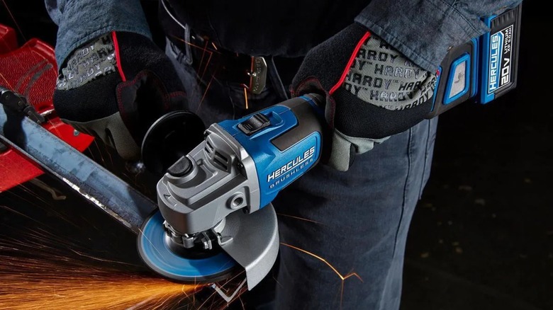 Hercules 20V 4-½-inch/5-inch Slide-Switch Angle Grinder