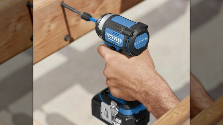Hercules 20V ¼-inch Compact, 3-Speed Impact Driver in use