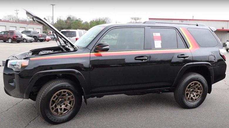 Toyota 4Runner Midnight Black 40th Anniversary Special Edition being reviewed by YouTube's Bros FOURR Speed