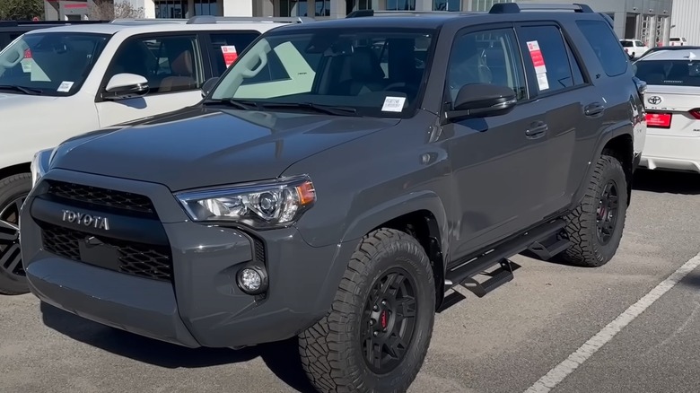 Toyota 4Runner in Underground color sitting on a Toyota lot