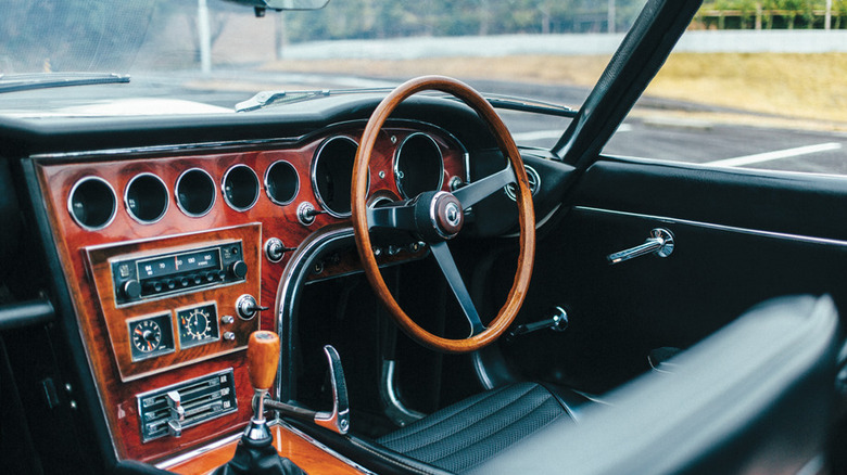 Toyota 2000GT Roadster dashboard and steering wheel