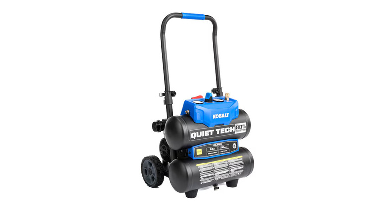 The Kobalt Quiet Tech 4.3 Gallons on a white background.