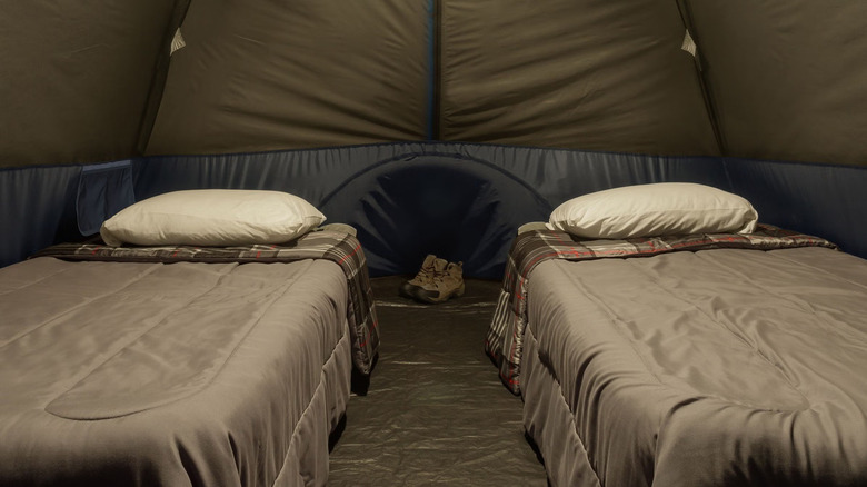 CORE tent with Queen air mattresses