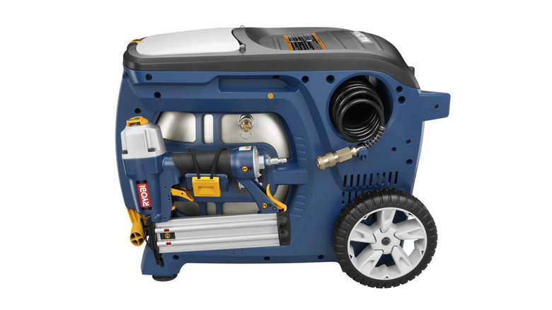 A Ryobi Airbase Compressor stock image