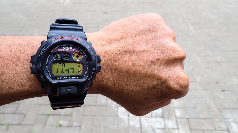 Casio G-shock watch on a person's wrist