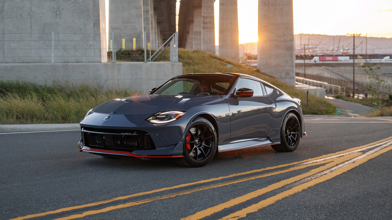 A gray 2027 Nissan Z parked
