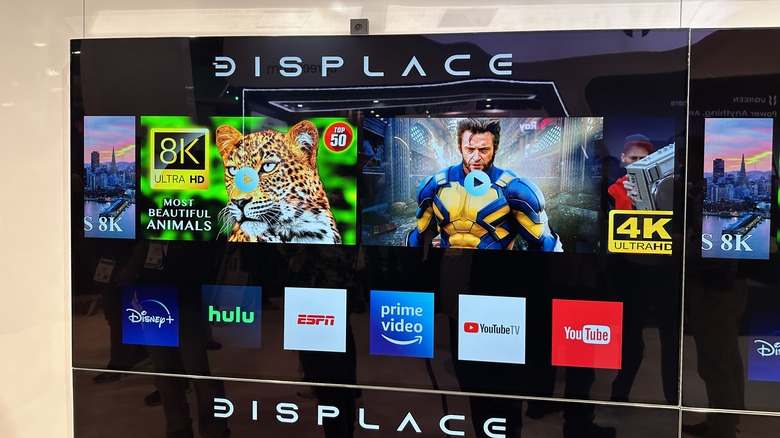 Displace TV on the wall