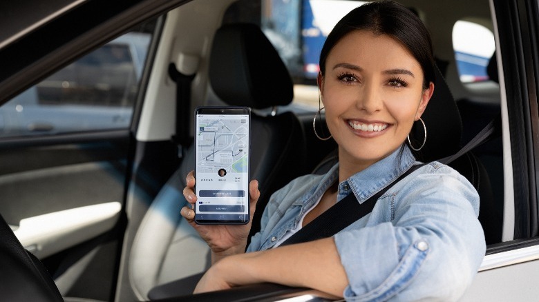 an uber driver