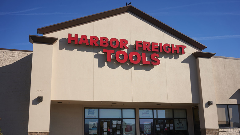 Storefront of a Harbor Freight Tools store