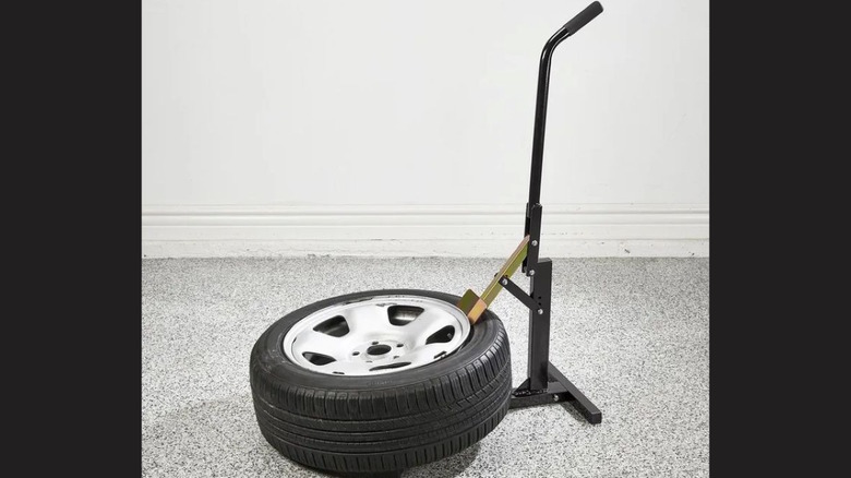 A wheel in a bead breaker tool