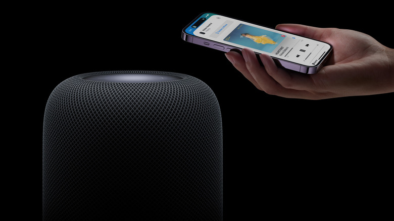 2nd gen Apple HomePod with iPhone