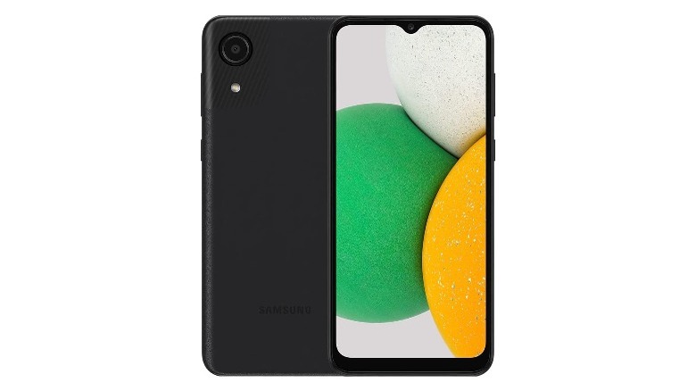 Samsung Galaxy A03 front and back