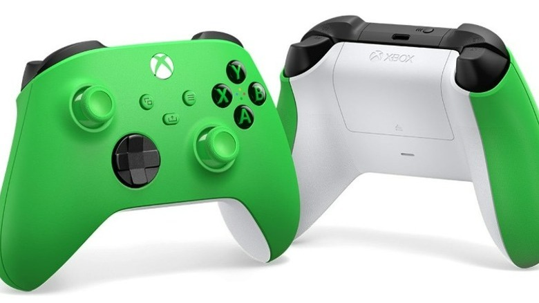a green Xbox Wireless Controller 