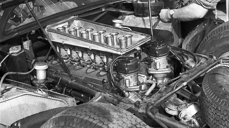 Ferrari Colombo V12 engine in 250 GTO