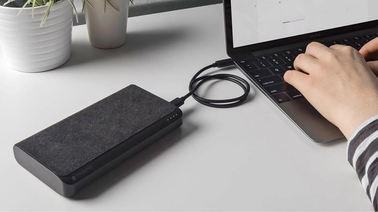 Mophie Powerstation XXL with laptop