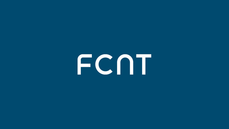 FCNT logo on a dark blue background.