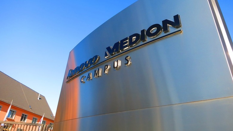 View of Lenovo Medion office campus in Germany.