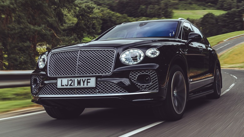 Bentley Bentayga on the road