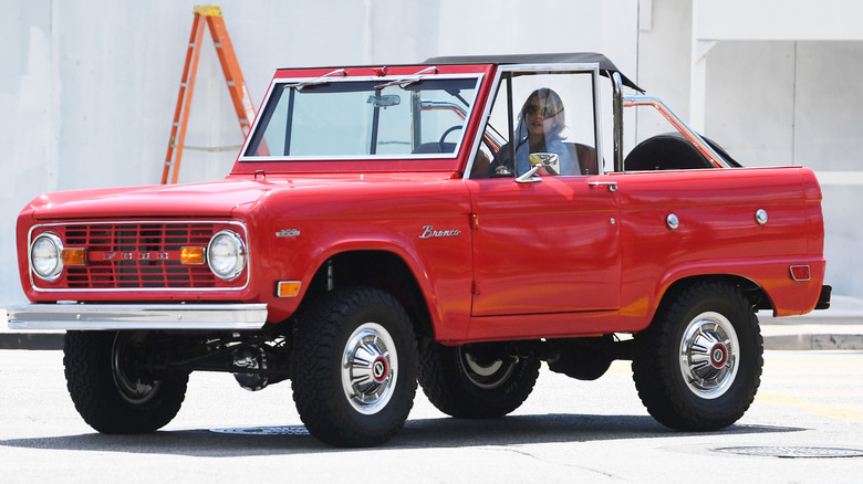 Cherry red 1969 Ford Bronco
