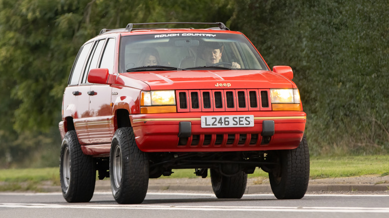 1994 cherry red Jeep Cherokee