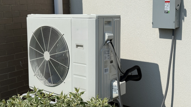 HVAC unit outside a house
