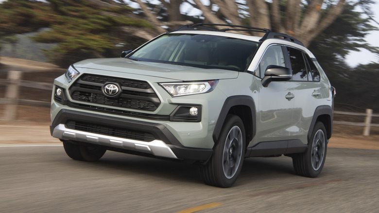 2019 Toyota RAV4 on the road