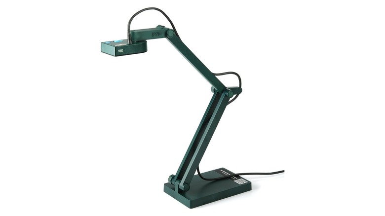 Green scanning device on an adjustable arm