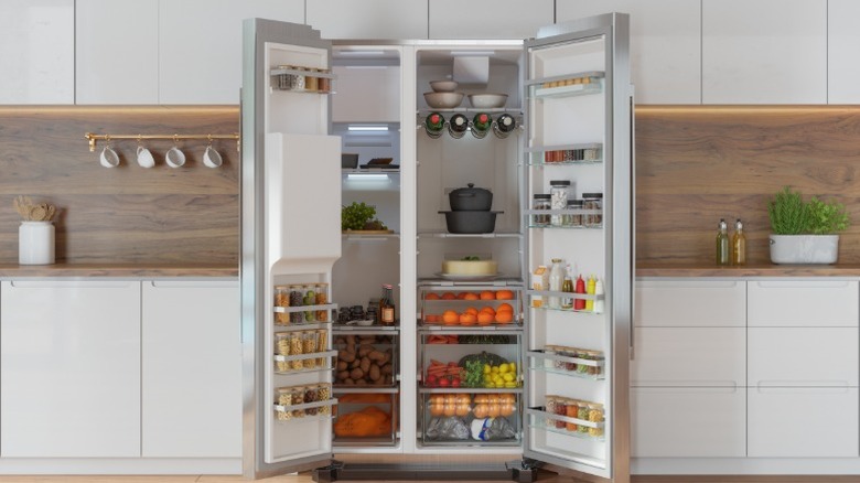 a modern refrigerator