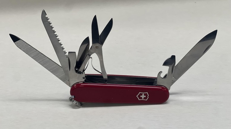 Victorinox Swiss Army Ranger with the tools pulled out
