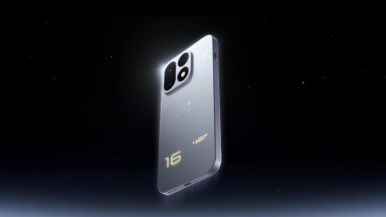 A phone floating on night sky with stars in background