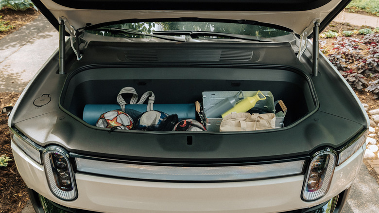 The frunk in the Rivian R1T