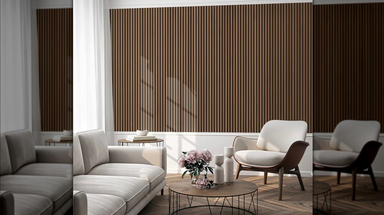 Origin 21 Sound-Absorbing Wall Panels used in a living room
