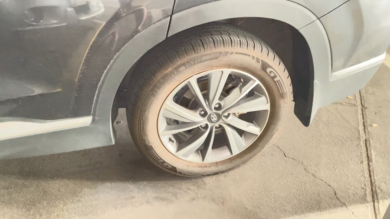 A shot of the GT Radial Champiro tires