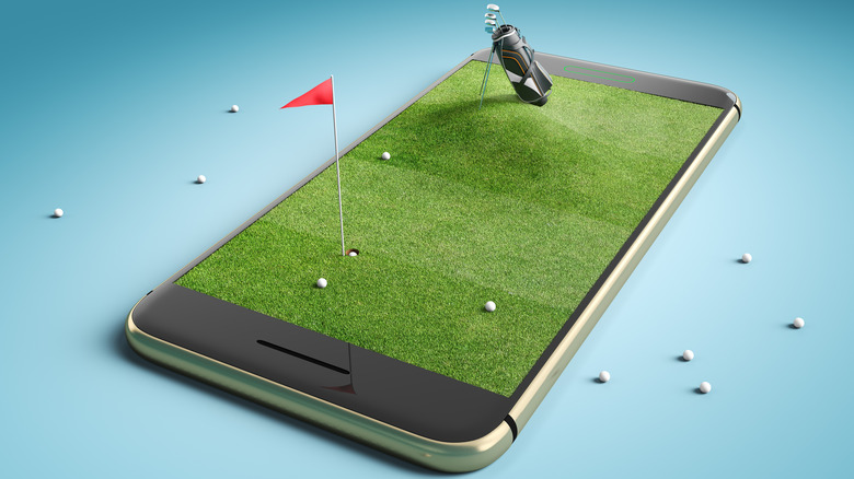 smartphone golf background design