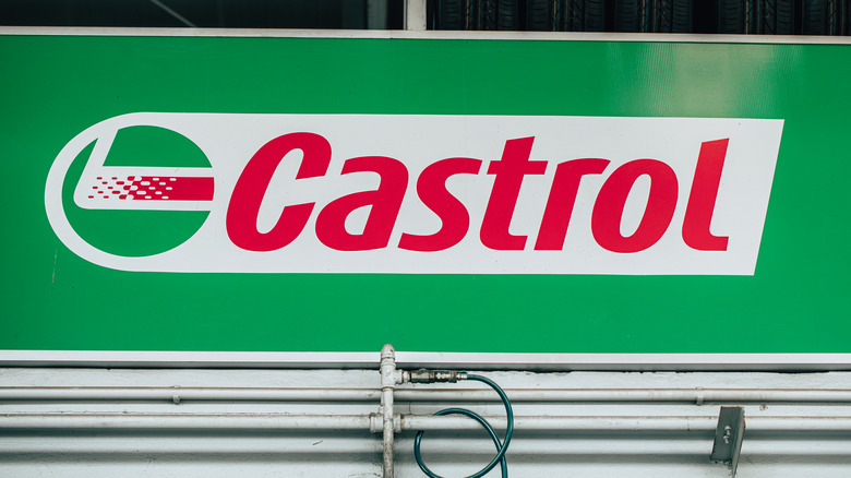 Castrol oil sign