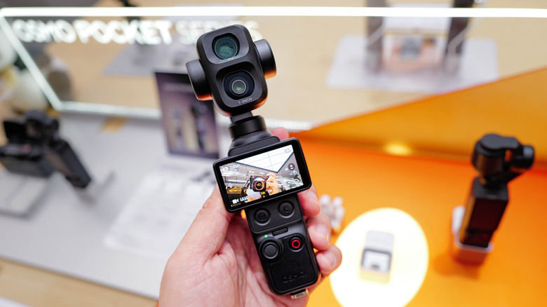 Close up of the DJI Osmo Pocket 4P