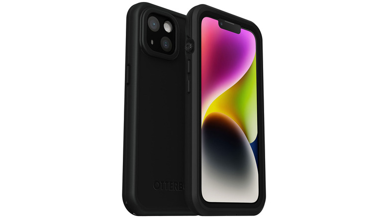 iPhone in an Otterbox LifeProof Fre case