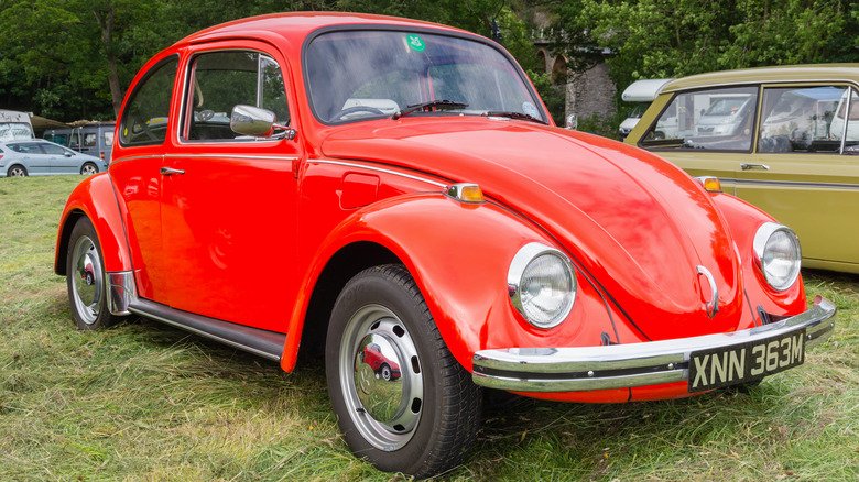 Red type 1 Volkswagen Beetle