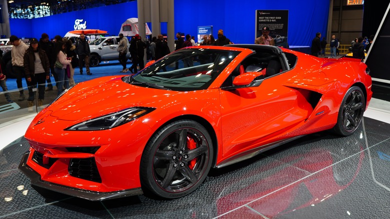 Red 2024 C8 Corvette