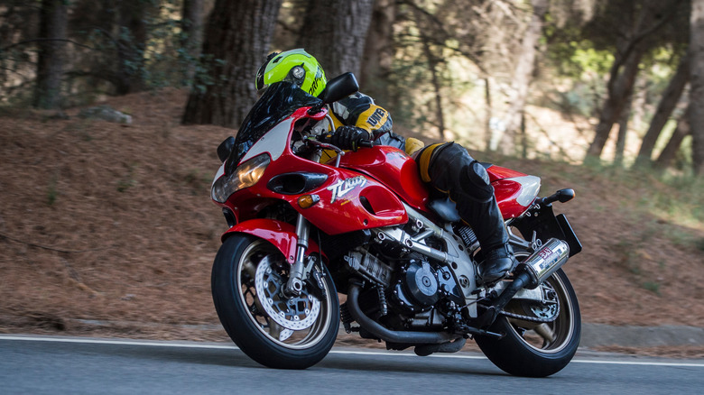 A Suzuki TL1000S out for a cruise