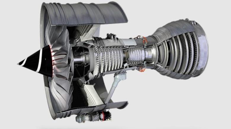 Cross-section of silver engine design