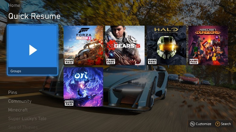 Quick Resume titles on the Xbox Series X 