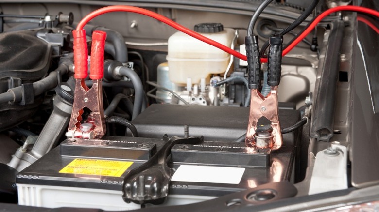 Jumpstarting a car