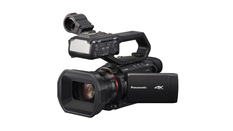 A Panasonic X2000 4K Professional Camcorder.