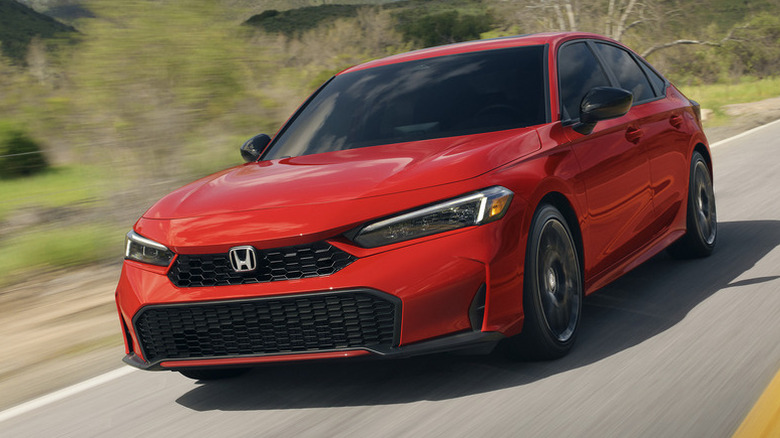 2025 Honda Civic Sedan on the road