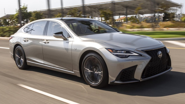 2025 Lexus LS at speed
