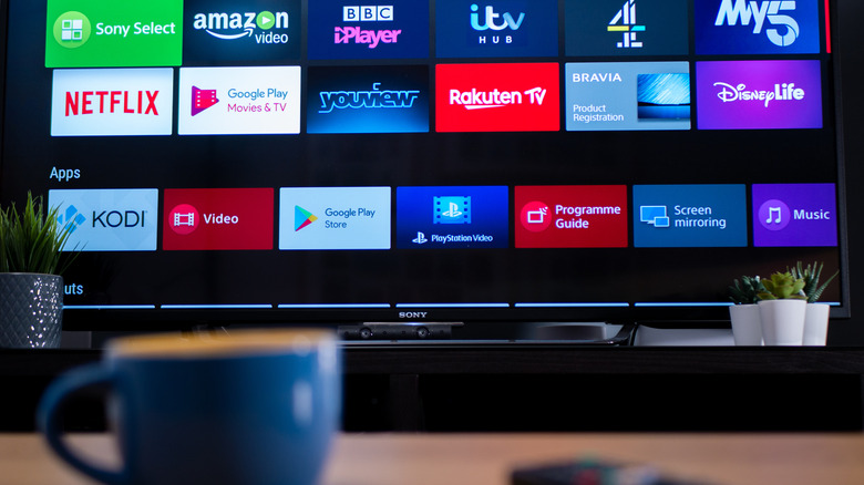 Android TV screen