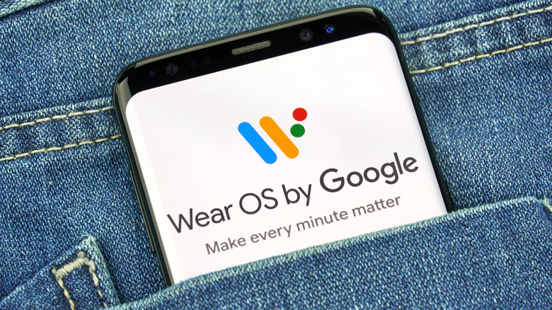 Wear OS logo on phone