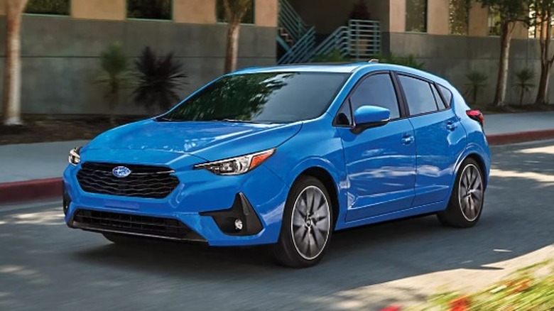 A blue 2025 Subaru Impreza