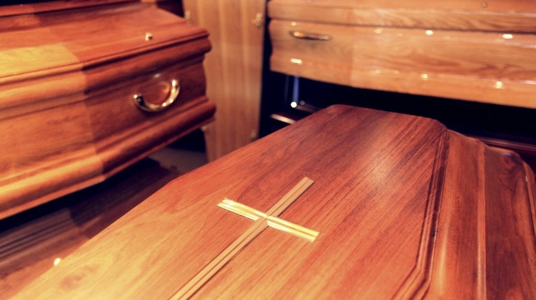 Brown coffins